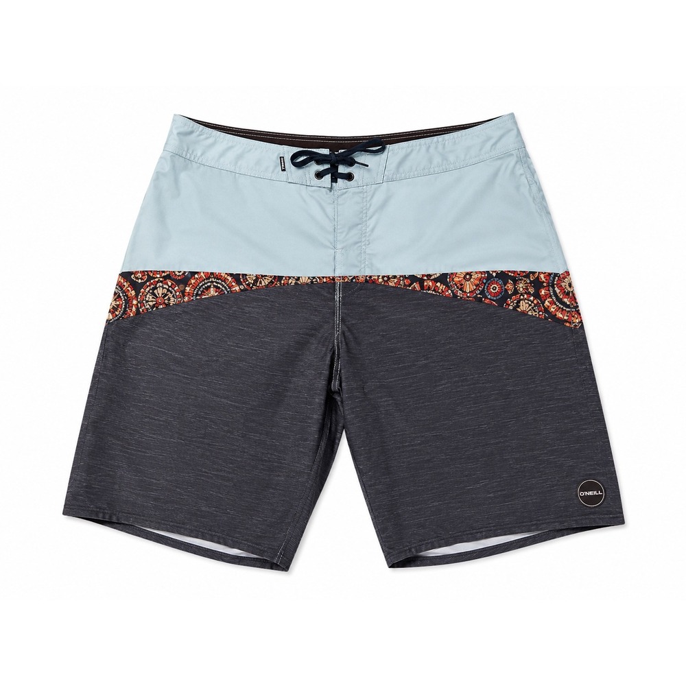 ONeill Men's Board Shorts Blue Gray Colorblock Surf Swim Trunks Size 36